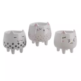Фигура-кашпо Kaemingk garden Кот 8x10x9 см в ассортименте