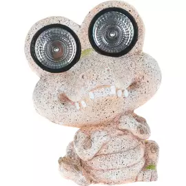 Фигура садовая Foryou craft Крокодил led на солнечной батарее 26х22х34
