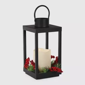Фигура светящаяся Timstor фонарь со свечей 18х18х36 см