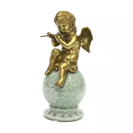 Фигурка Glasar Ангел с флейтой (левый) 14x13x26см