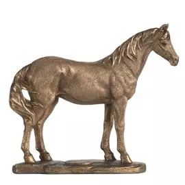 Фигурка Glasar Лошадь бронзового цвета 21x6x18см