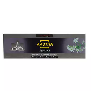 Аастха: ароматические палочки с ночным Жасмином (75 г), Aroma Aastha Night Queen, произв. Patanjali