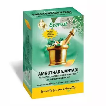 Амрутараджаньяди Кашая Сукшма Чурна (100 г), Amruthrajanyadi Kashaya Sookshma Choornam, произв. Everest Ayurveda