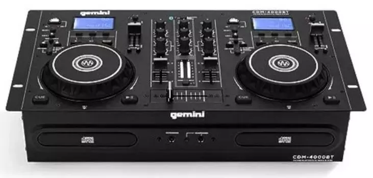 Проигрыватель Gemini CDM-4000BT медиа двойной USB/CD DJ проигрыватель с возможностью воспроизведения с USB-накопителей, CD-дисков и через Bluetooth; Ж