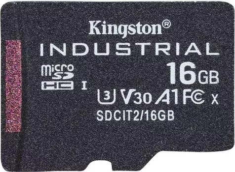 Карта памяти 16GB Kingston SDCIT2/16GBSP сlass 10 UHS-I U3 V30 A1 TLC в режиме pSLC