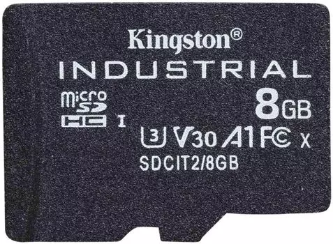 Карта памяти 8GB Kingston SDCIT2/8GBSP 8GB microSDHC Industrial C10 A1 pSLC Card Single Pack w/o Adapter