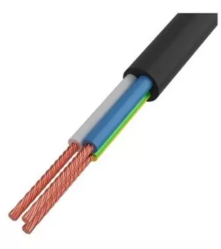 Провод Rexant 01-8047-5 ПВС 3x1,5 мм, черный, длина 5 метров, ГОСТ