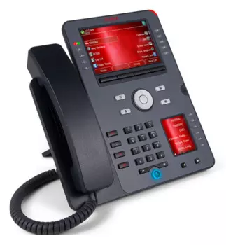 Проводной IP-телефон Avaya J189 700512396 SIP+H.323, два цв. дисплея (5" и 2,3"), спикерфон, 16 цв.
