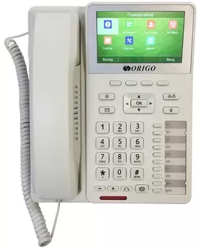 Проводной IP-телефон ORIGO OPH500/A1A с цветным дисплеем 4.3", 1000Base-T WAN PoE, 1000Base-T LAN, без адаптера питания