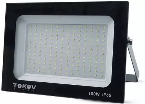 Прожектор светодиодный TOKOV ELECTRIC TKL-FL/LED-100-6.5K-IP65 100Вт 6700лм 6500К IP65 черн.