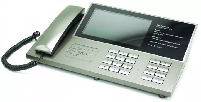 Пульт консьержа AccordTec AT-VD 650 GR LCD дисплей 7", управление замком, календарь, будильник
