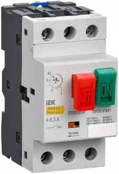 Пускатель IEK DMS11-D63 ПРК32-6,3 In=6,3A Ir=4-6,3A Ue 660В