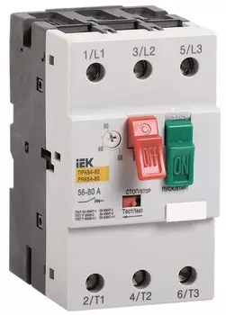 Пускатель IEK DMS22-63 ПРК64-63 In=64A Ir=40-63A Ue 660В