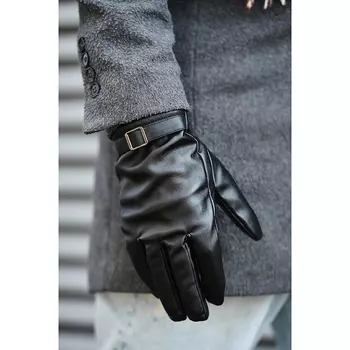 Перчатки мужские, размеры M/L, ПУ, 3 дизайна, ПВ19-30