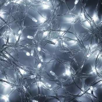 СНОУ БУМ Гирлянда эл. вьюн 9м, 100 LED, белый/шампань, пост свечение, ПВХ, 220В