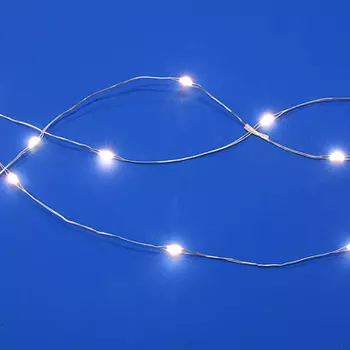 СНОУ БУМ Гирлянда эл. нитка росы"Жемчужная россыпь" 10м 100LED Extra*шампань, 8 реж., медь, 220В, НВ