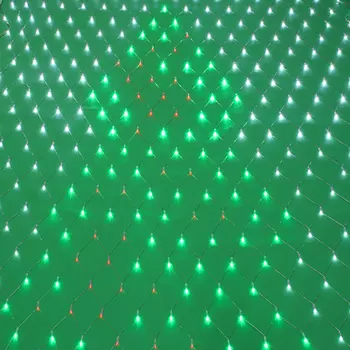 СНОУ БУМ Гирлянда эл. сеть 360LED, 2.2х1.65м, белый/красный/зеленый, ПВХ прозр., пост.свечение. 220В