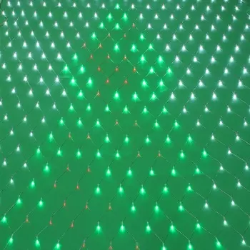 СНОУ БУМ Гирлянда эл. сеть 360LED, 2.2х1.65м, белый/красный/зеленый, ПВХ прозр., пост.свечение. 220В