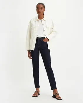Женские прямые темные джинсы 724 с высокой посадкой Levi's, цвет Azul ndigo