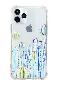 Чехол для iPhone 11Pro Акварельные кактусы Kawaii Factory