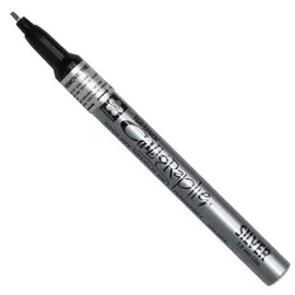 Маркер для каллиграфии Sakura "Pen-Touch Calligrapher" 1,80 мм, серебро