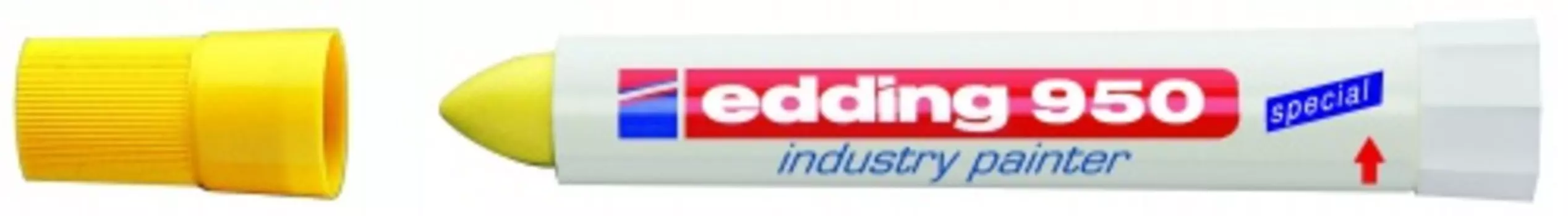 Маркер для промышленной графики Edding "950" 10 мм с круглым наконечником, желтый