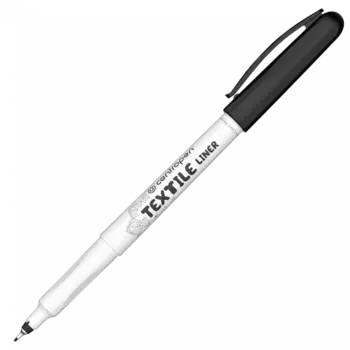 Маркер для ткани Centropen "Textile Liner 2639" 0,6-0,8 мм, игольчатый пишущий узел, черный
