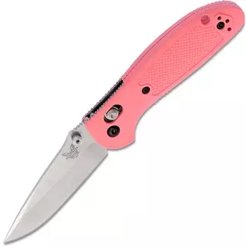 Нож складной Benchmade Mini Griptilian, сталь S30V, рукоять розовый нейлон