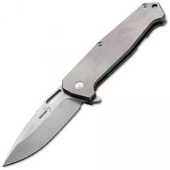 Нож складной Jim Burke design Hitman - Boker Plus 01BO775, сталь VG-10 Satin Plain, рукоять титан