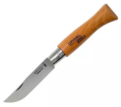 Нож складной Opinel №5 VRN Carbon Tradition, сталь AFNOR XC90 Carbon Steel, рукоять бук, 111050