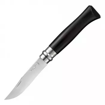 Нож складной Opinel №8 Ebony, сталь Sandvik™ 12С27, рукоять африканское дерево, 002015