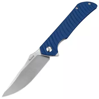 Нож складной Ruike P123-ME, сталь 14C28N, рукоять микарта, синий