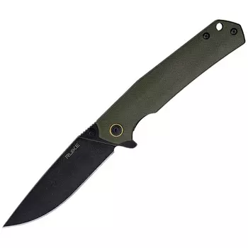 Нож складной Ruike P801-G, сталь 14C28N, рукоять G10, зеленый