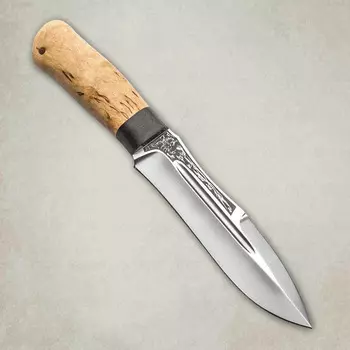 Нож Скорпион, АиР, карельская береза, 100х13м