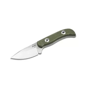 Нож скрытого ношения с фиксированным клинком Boker Plus Woodland Tactical Dasos, сталь D2, рукоять G10