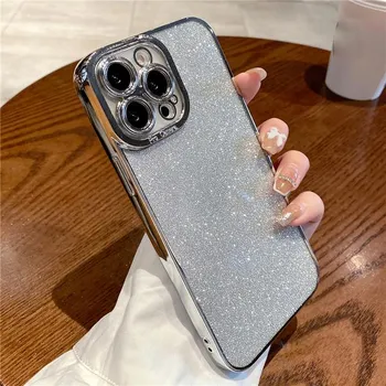 Сияющий чехол для телефона с блестящим покрытием для Iphone 13 11 12 14 Pro Max Xs Max Xr X 7 8 Plus 14 11, мягкая защитная задняя крышка для камеры For iPhone XR