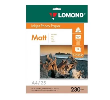 Бумага Lomond 0102050 A4 230г/м2 25л.,матовая