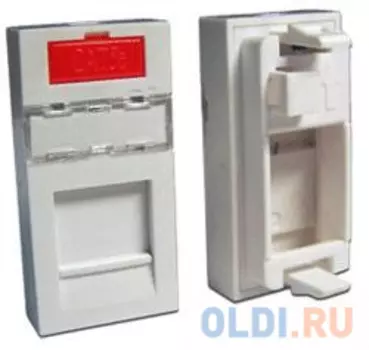 Вставка Lanmaster LAN-SIP-22M-WH 22.5x45 on one keystone белый