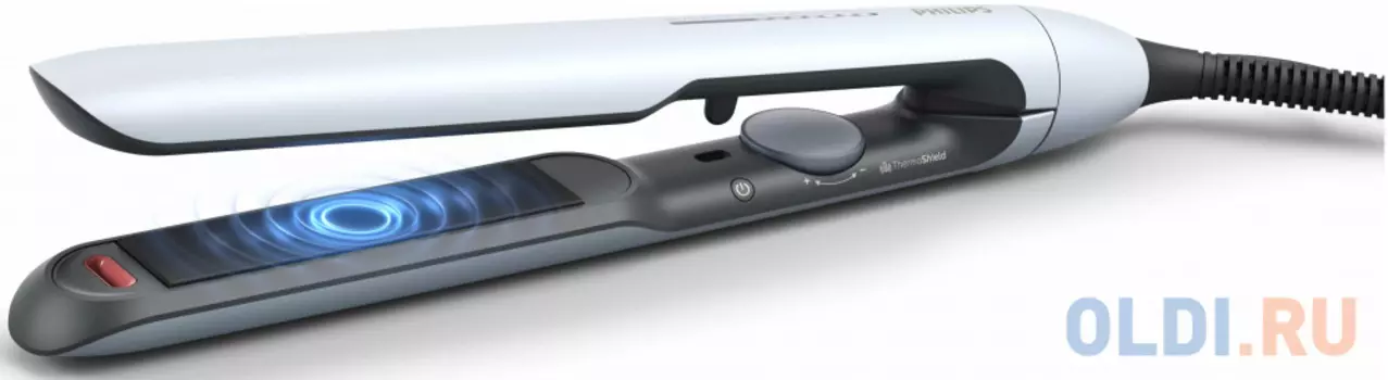 Выпрямитель для волос Philips BHS520/00 53Вт черный/белый