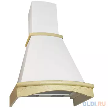 Вытяжка каминная Elikor 60П-650-П3Л бежевый/дуб бел патина