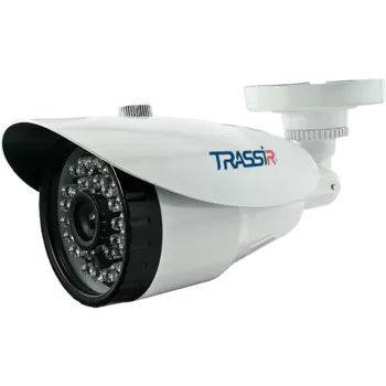 IP-камера Trassir TR-D2B5 v3 3.6 мм, уличная, корпусная, 2 Мпикс, CMOS, до 1920x1080, до 25 кадров/с, ИК подсветка 30м, POE, -40 °C/+60 °C, белый (TR-D2B5 v3 3.6)