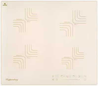 Индукционная варочная панель Kuppersberg ICS 606 C, 4 конфорки, бежевый (ICS 606 C)