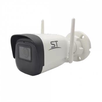 IP-камера Space Technology ST-VK2581 2.8мм, уличная, корпусная, 2Мпикс, CMOS, до 1920x1080, до 25кадров/с, ИК подсветка 50м, WiFi, -50 °C/+60 °C, белый/черный (ST-VK2581 PRO Wi-Fi (2,8mm) IP Видеокамера, 2MP)