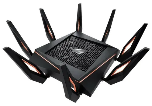 Маршрутизатор ASUS GT-AX11000 90IG04H0-MO3G00 Wi-Fi 802.11a/b/g/n/ac/ax, 2.4/5ГГц, 1*WAN Gb, 4*LAN Gb, 1*2,5 Gb, 2*USB, 8 антенн