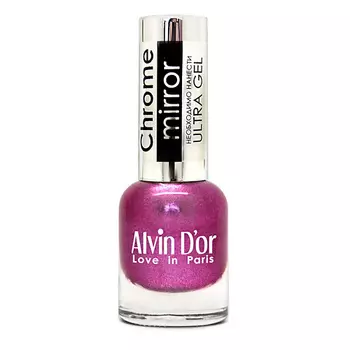 ALVIN D’OR Лак для ногтей CHROME MIRROR, 01 Зеркальное серебро