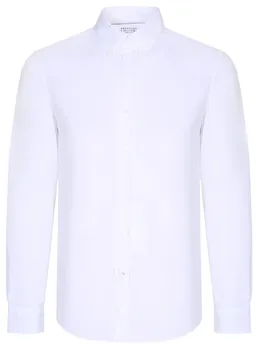 Рубашка Leisure Fit хлопковая BRUNELLO CUCINELLI