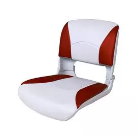 Кресло пластмассовое складное с подложкой Deluxe All Weather Seat, белый/красный 75113WR