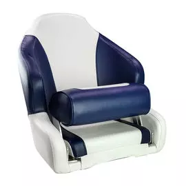 Кресло с болстером Sport Flip Up, обивка белый/синий винил 12223WB-MR