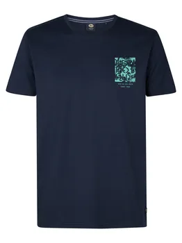 Рубашка Petrol Industries Sandcrest, цвет Navy/Aqua