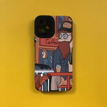Ретро чехол для телефона с масляной краской для Iphone 11 13 Pro Max 14 Plus 12 противоударный бампер задняя крышка для Iphone Xr Xs Max X 8p 7 Shell iphone 14 pro max